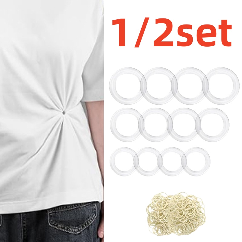 Embroidery Knot - Mode plastic ronde cirkelclip gesp sjaal