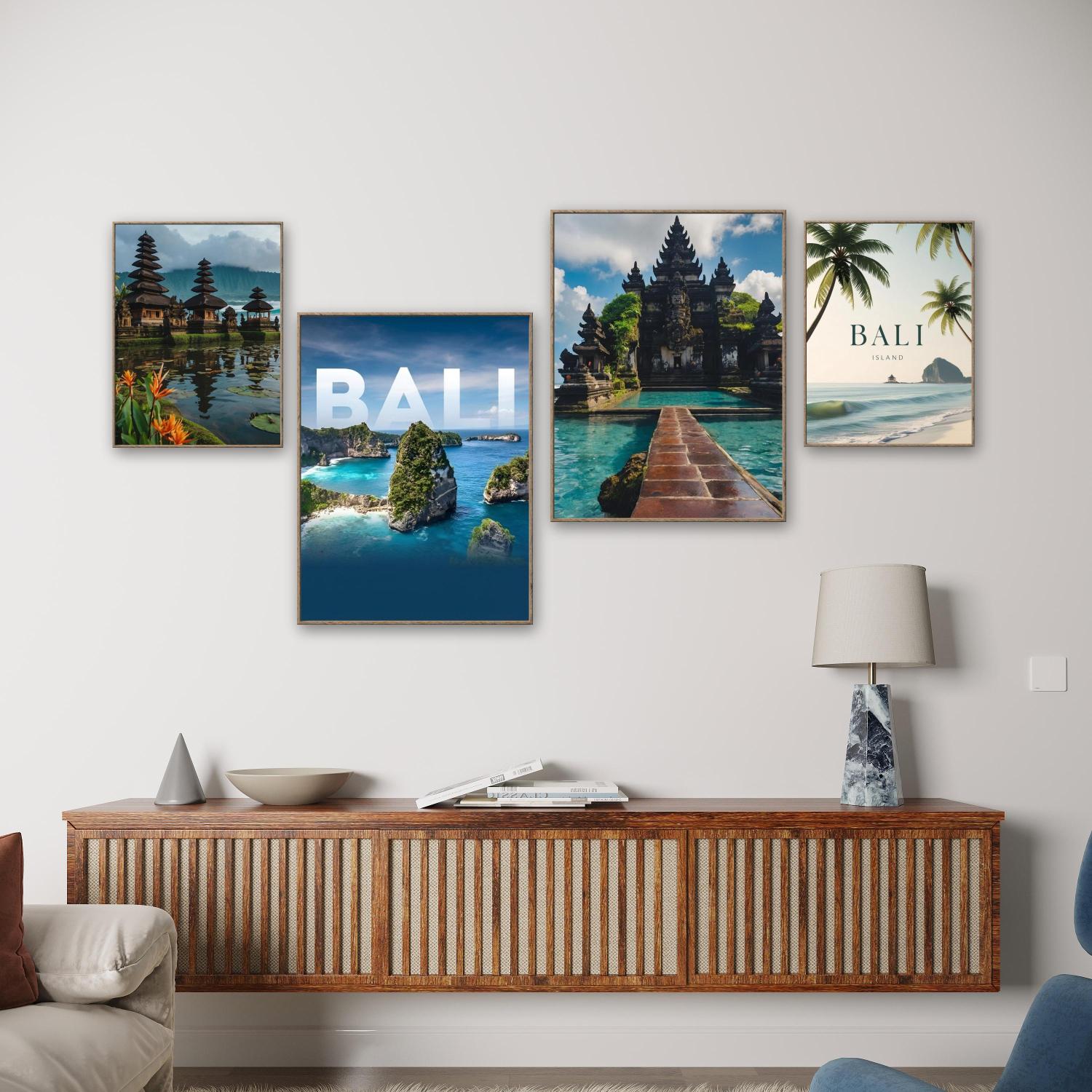 Embroidery Bali - Bali-eiland landschap DIY diamant schilderij tropisch