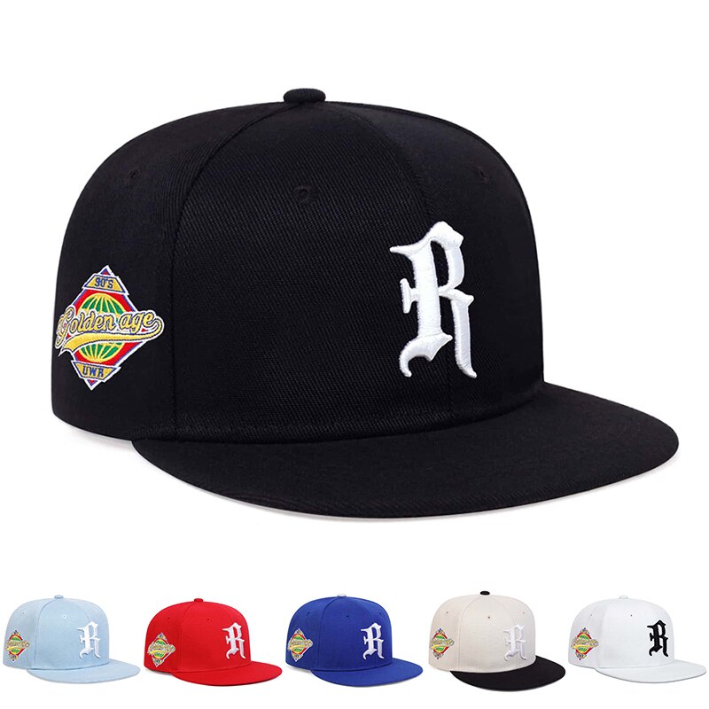 Embroidery Gothic - Gothic Letter R Borduren Hiphop Hoeden