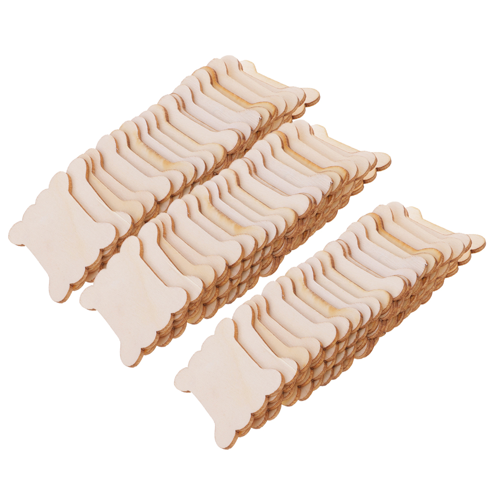 Embroidery Tas - 20PCS/40PCS/60PCS Botvormige Houten Floss Draad Spoel