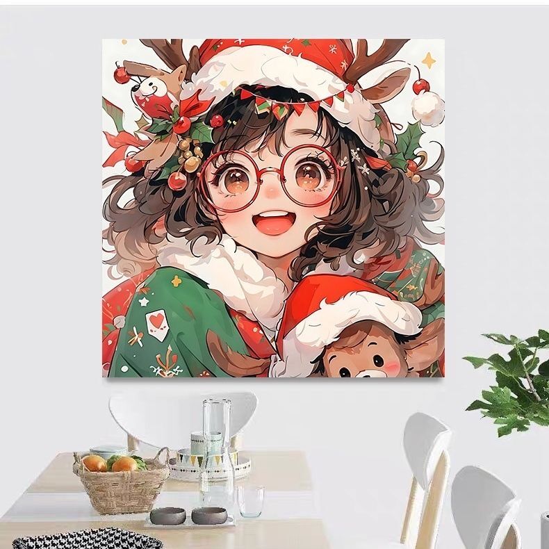 9ct 60X60Cm Kerst Meisje Bordu - Embroidery Tas recensie en prijs