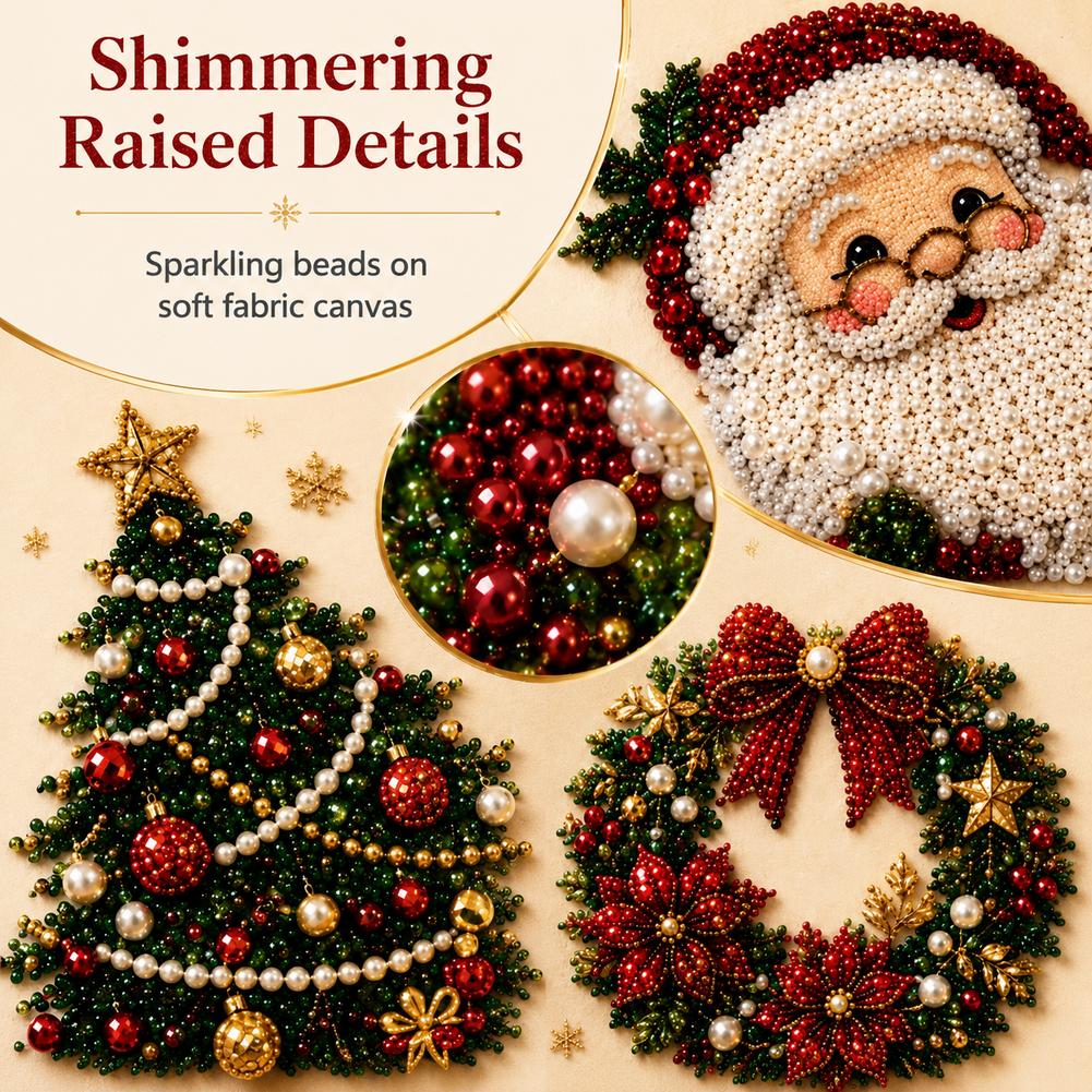 Kerstmis Kerstman Parel Kunst  - Embroidery Xmas Decorations recensie en prijs
