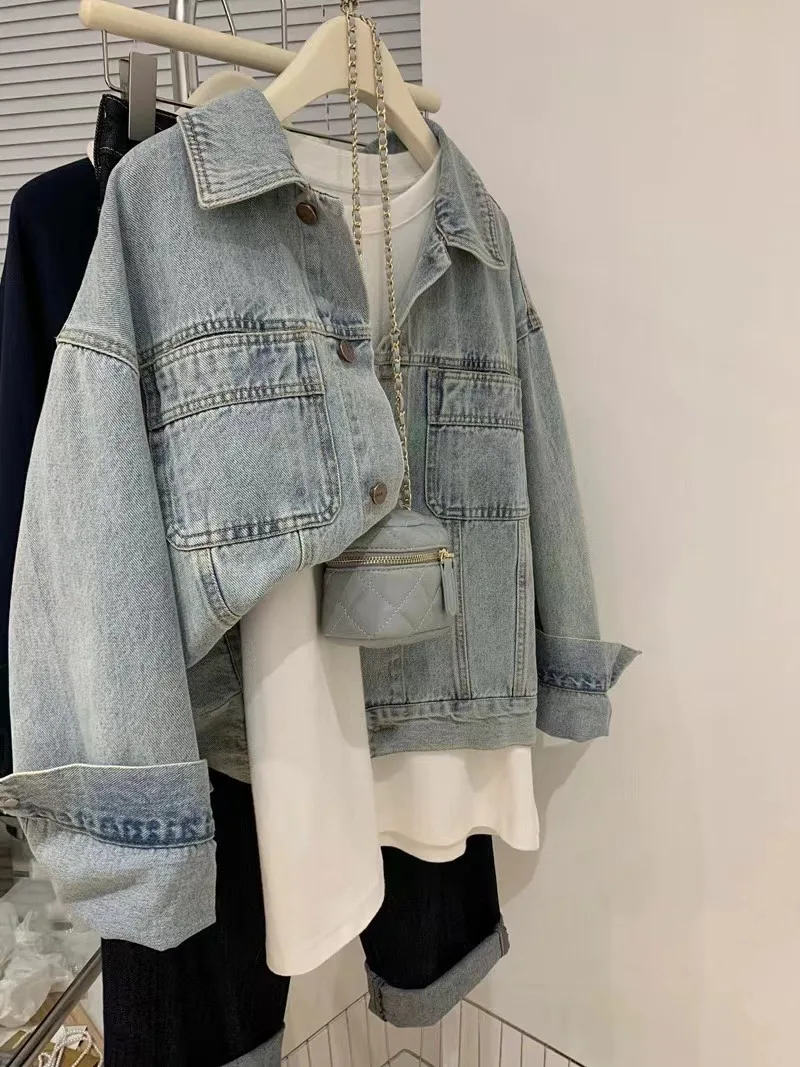 Denim Jas Vrouwen Y2k Lente He - Embroidery Gothic recensie en prijs