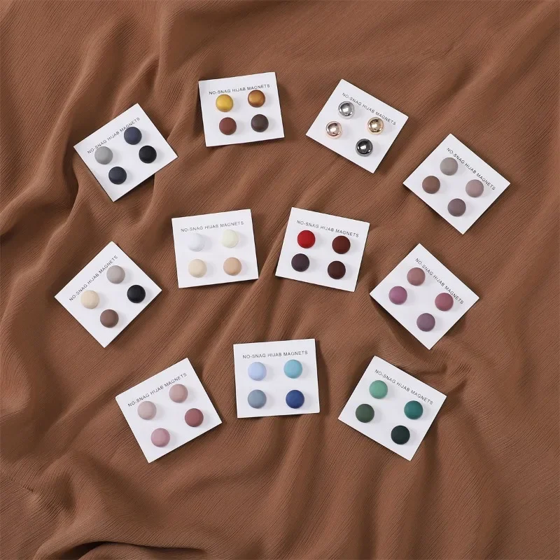 4 stks/kaart Matte Magneet Hij - Embroidery Hijab recensie en prijs