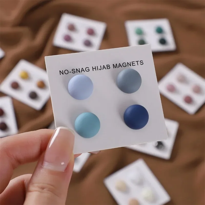 4 stks/kaart Matte Magneet Hij - Embroidery Hijab recensie en prijs
