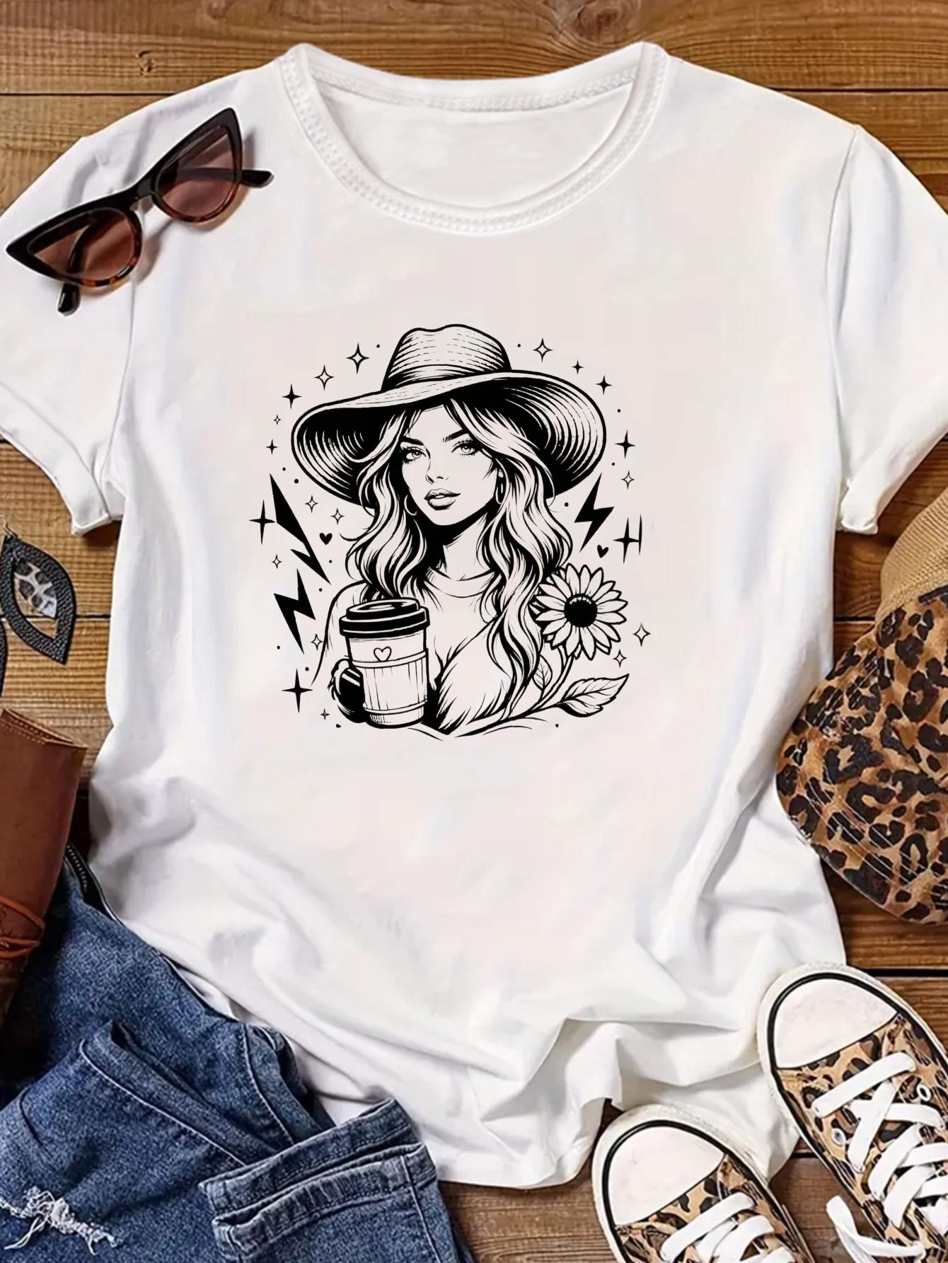 Kaart T-shirt Dames Grafisch E - Embroidery Normal Map recensie en prijs