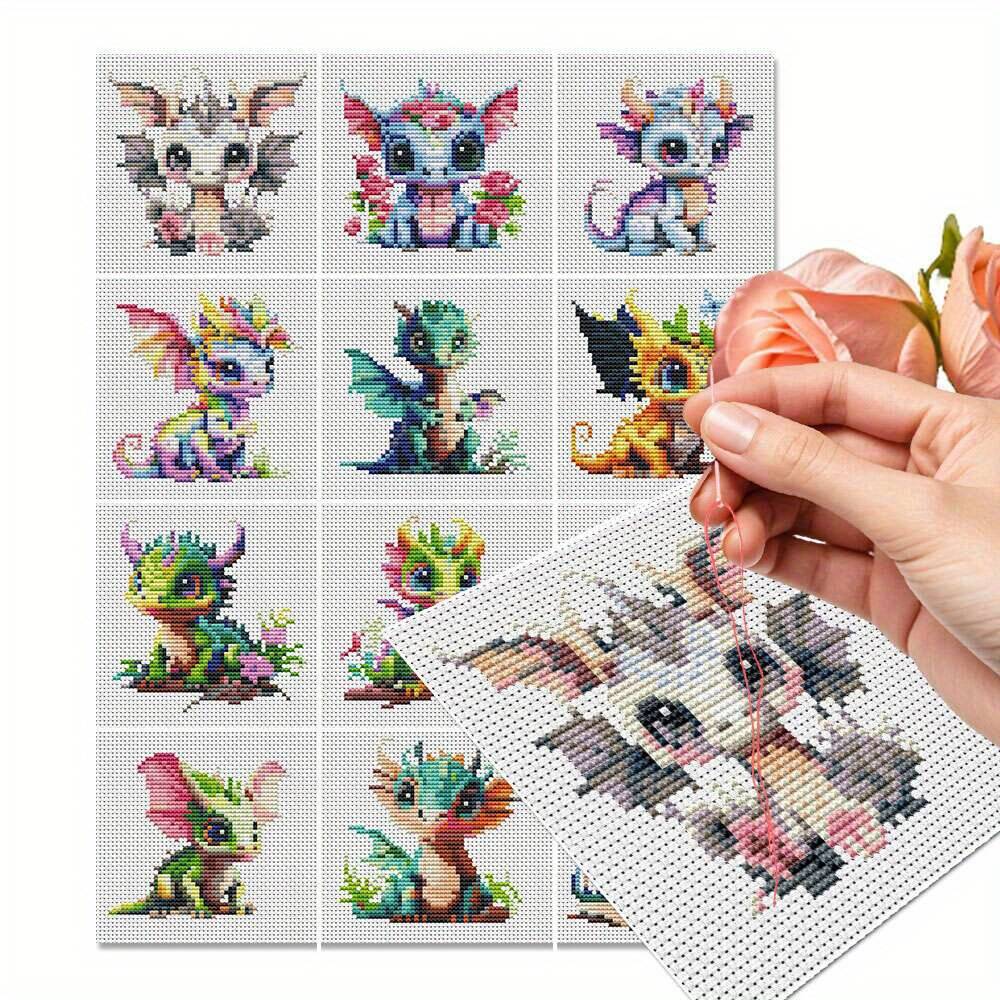 12 stuks Dragon Cross Stitch 1 - Embroidery Tas recensie en prijs