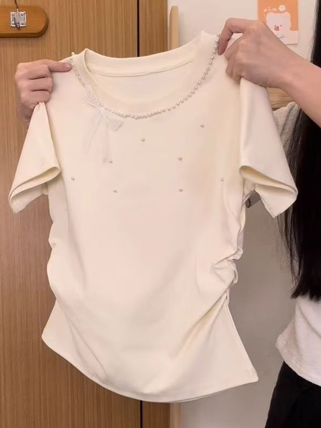 Koreaanse stijl kant-knoop T-s - Embroidery Knot recensie en prijs