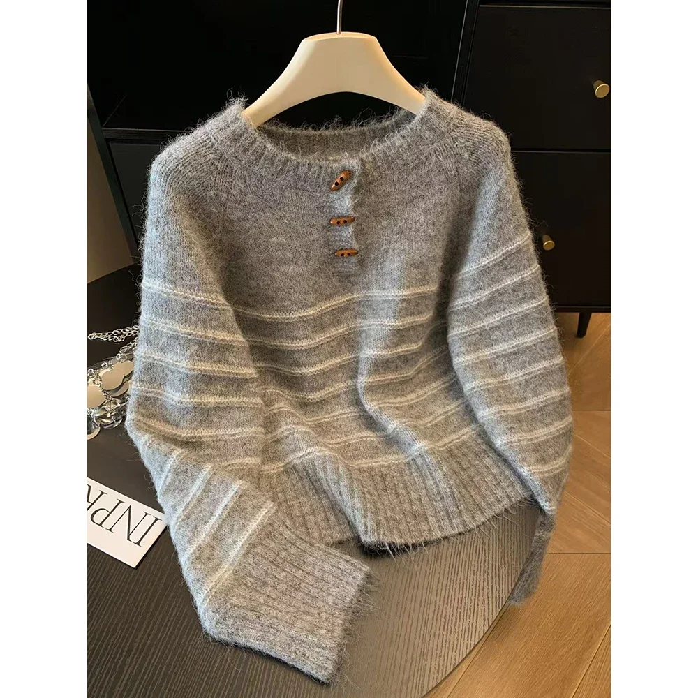 Herfst Winter Dames gestreepte - Embroidery A recensie en prijs