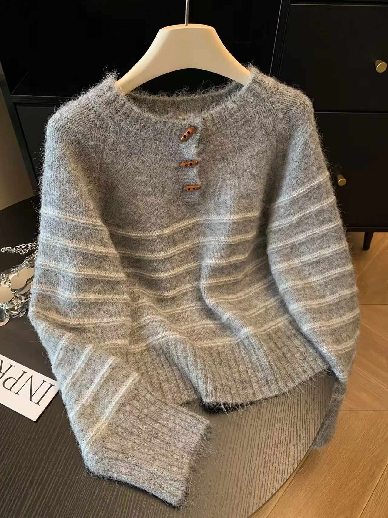 Herfst Winter Dames gestreepte - Embroidery A recensie en prijs