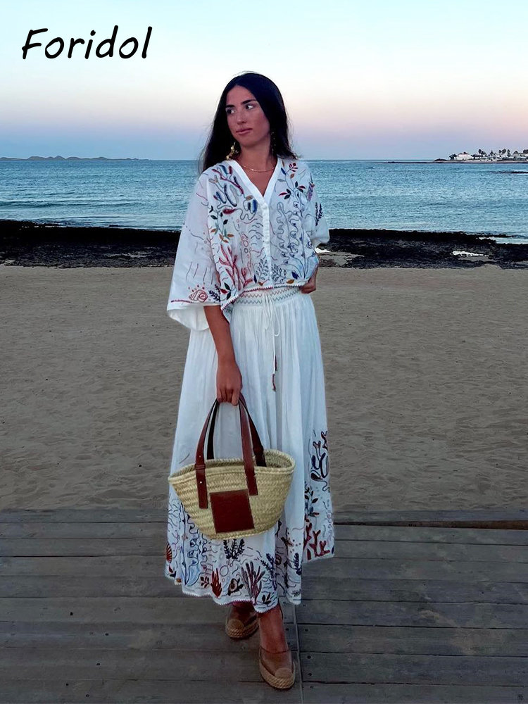 Foridol Mariene Organismen Bor - Embroidery White Dress recensie en prijs