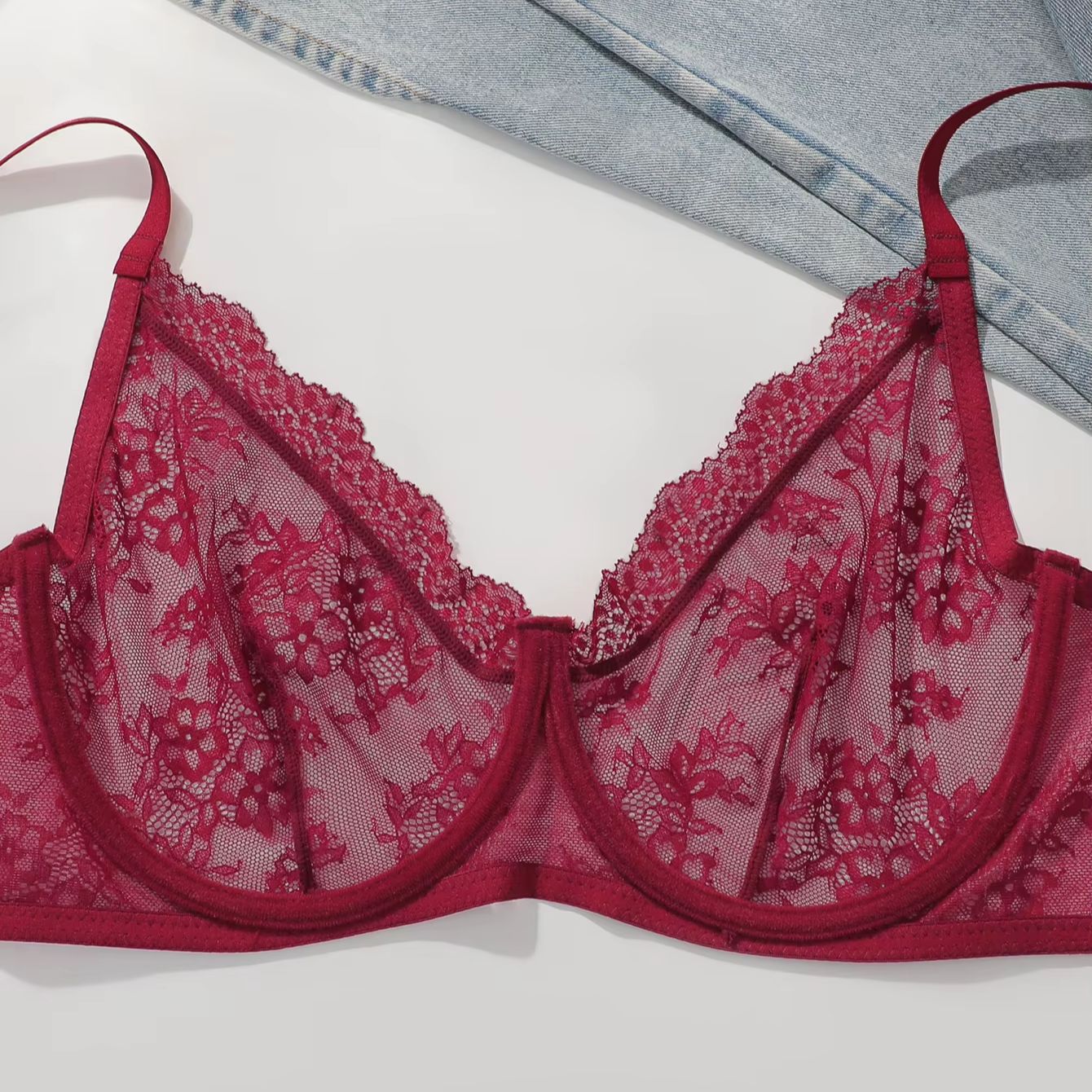 Dames grote maten rode kanten  - Embroidery Red recensie en prijs