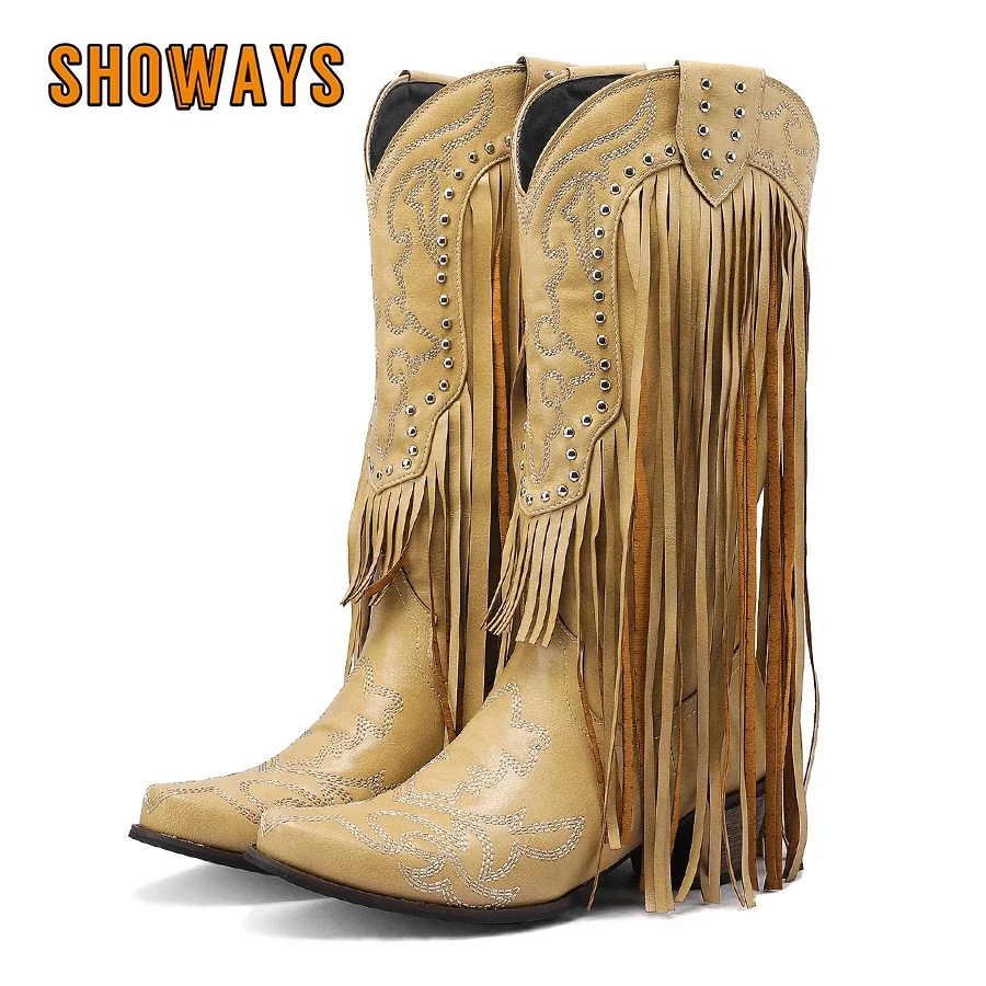 Fringe Rivet Western Dames Hal - Embroidery Red recensie en prijs