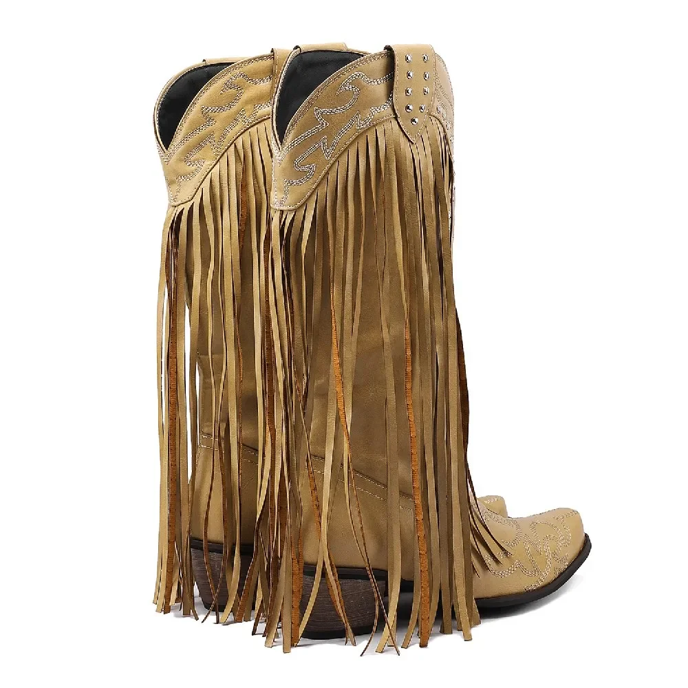 Fringe Rivet Western Dames Hal - Embroidery Red recensie en prijs