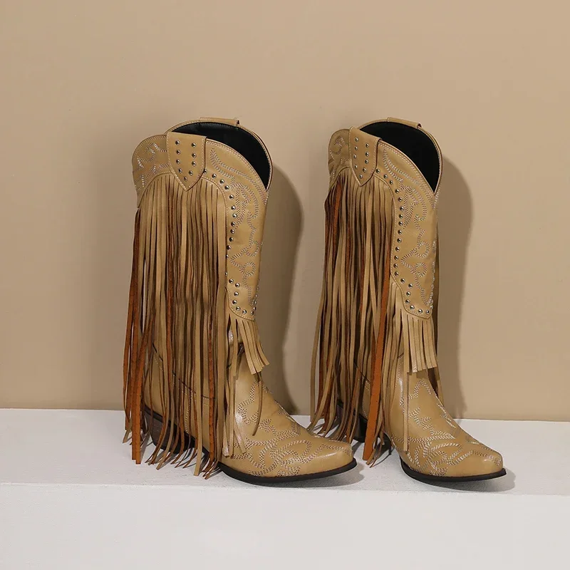 Fringe Rivet Western Dames Hal - Embroidery Red recensie en prijs