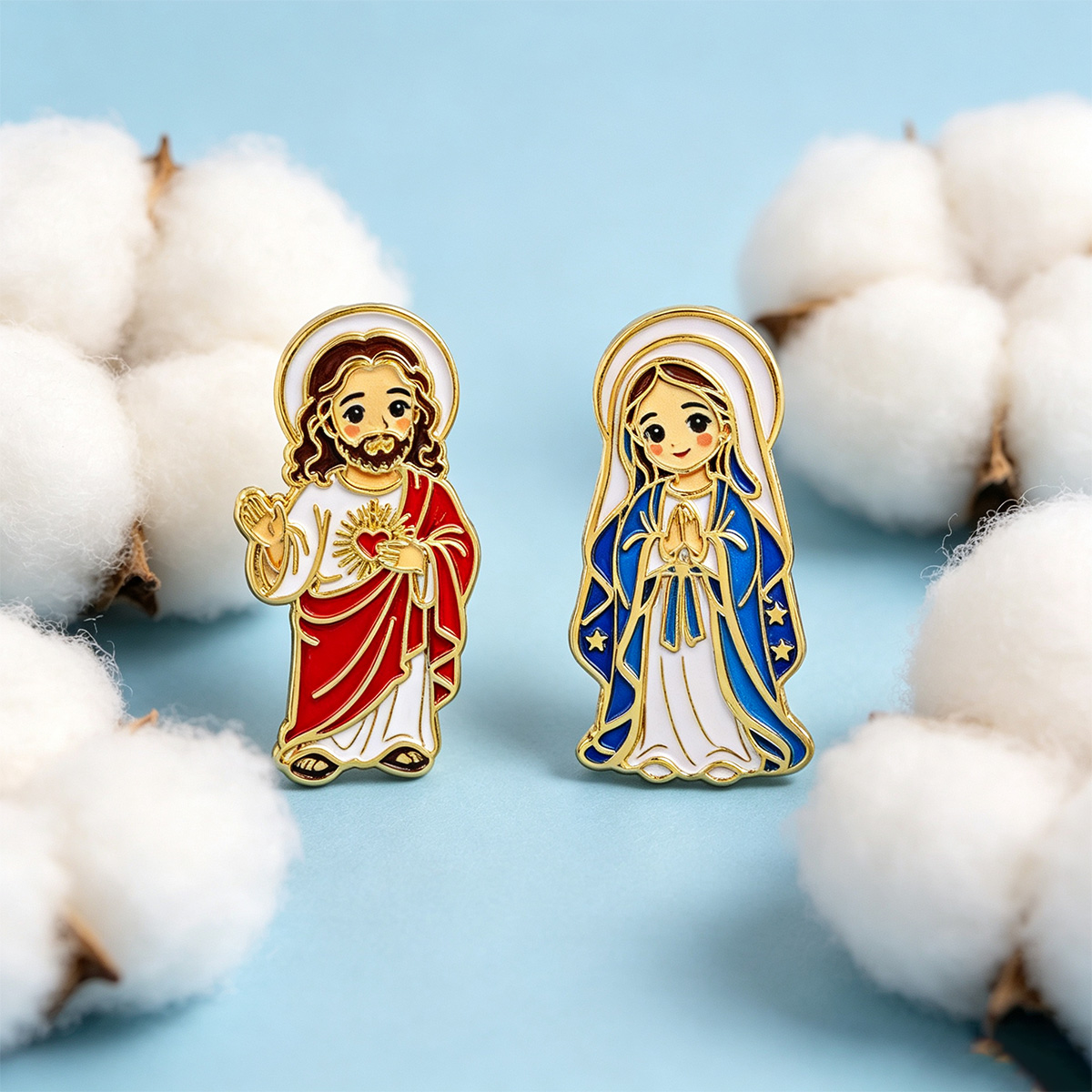 2 stuks Jezus Maagd Maria Emai - Embroidery Jesus recensie en prijs