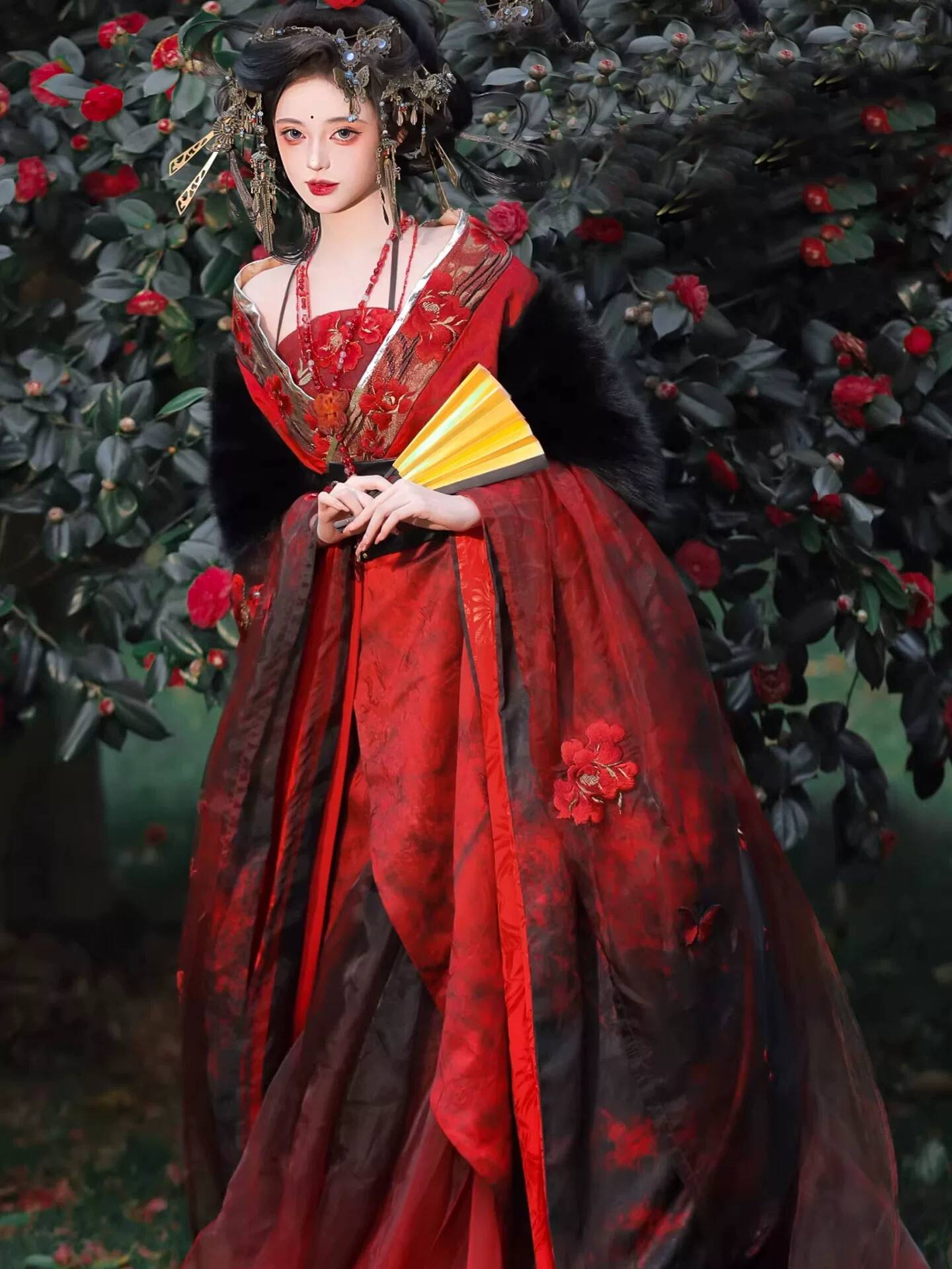 Nieuwe Datura Rode Hanfu Vrouw - Embroidery Red recensie en prijs