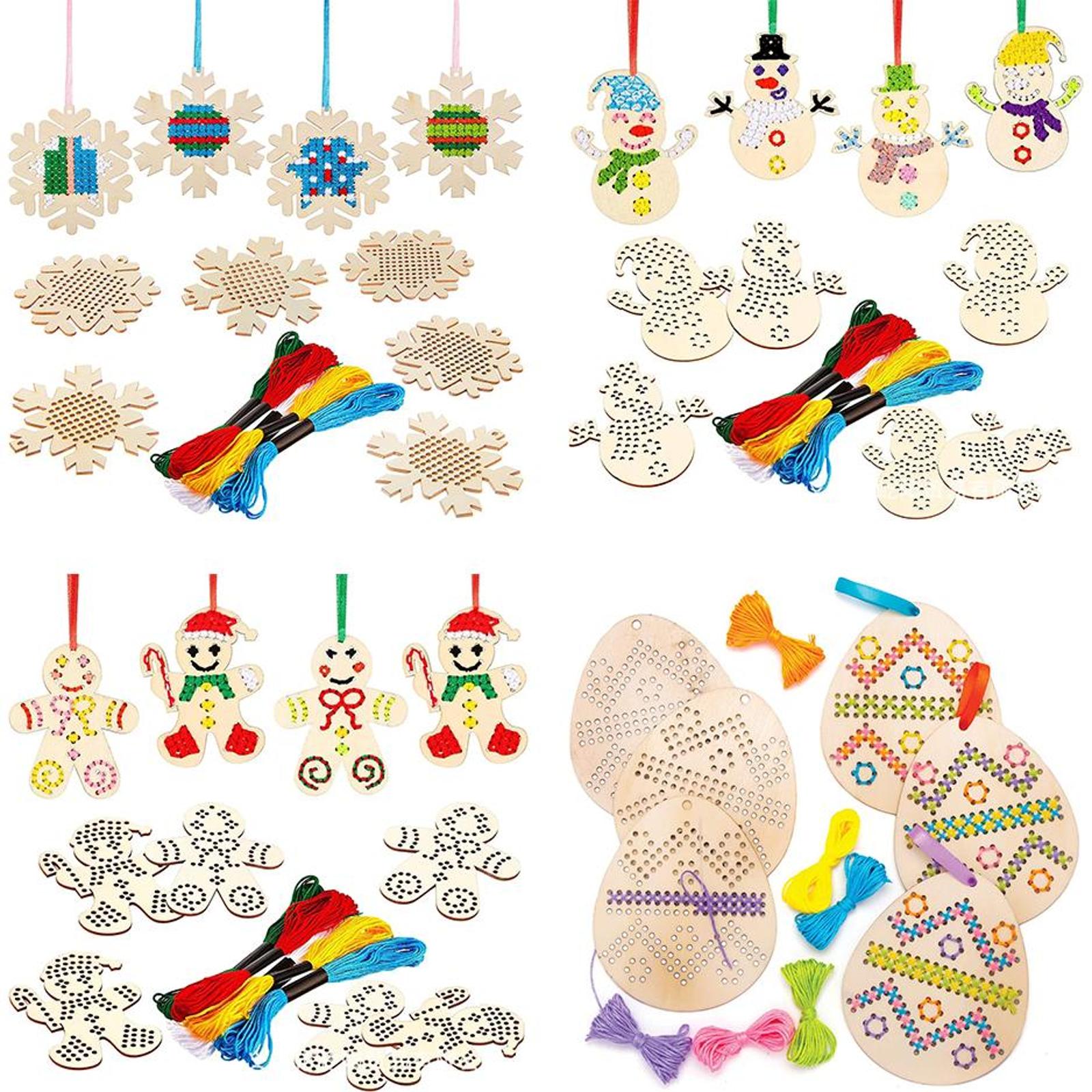 Kruissteek hangende hanger paa - Embroidery Xmas Decorations recensie en prijs