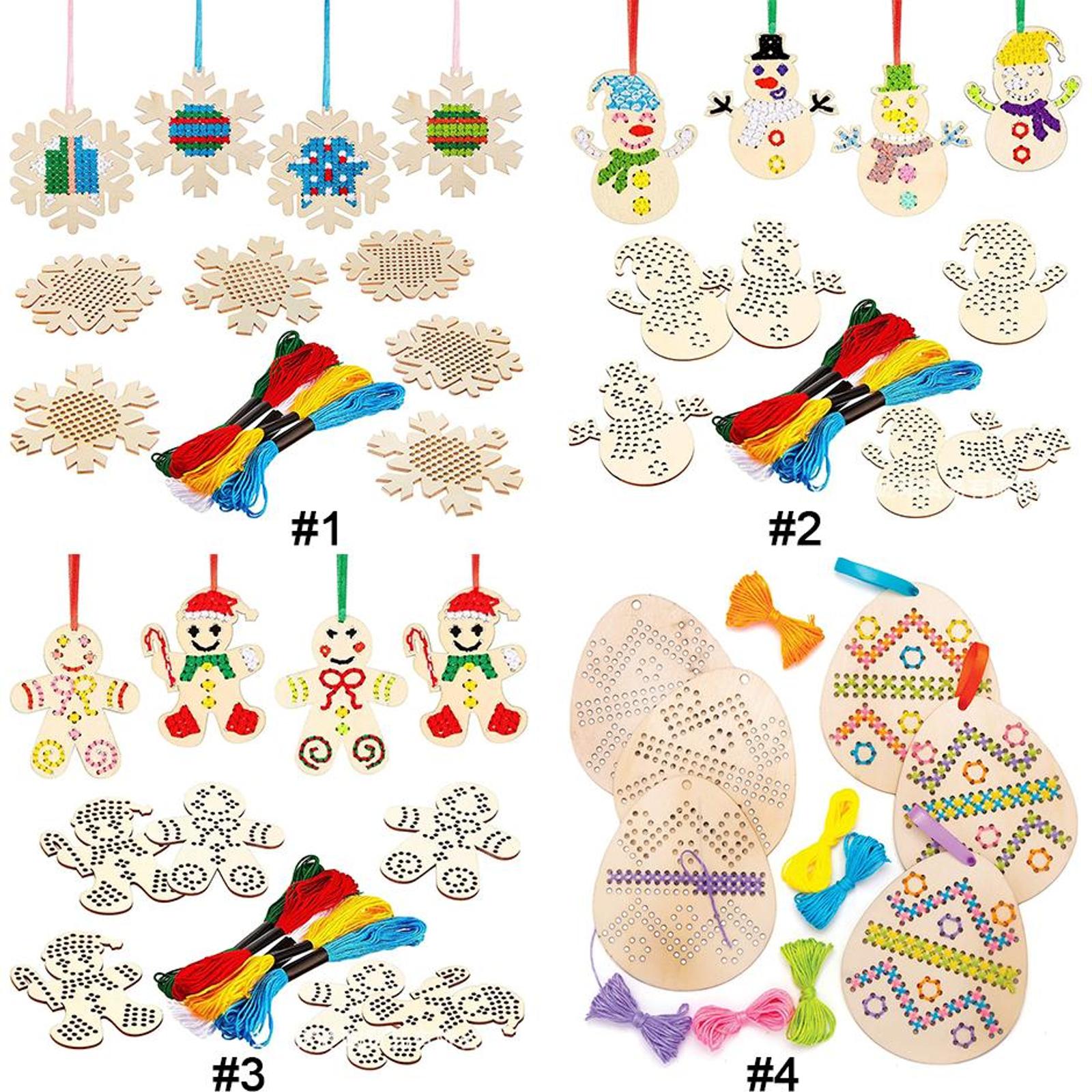 Kruissteek hangende hanger paa - Embroidery Xmas Decorations recensie en prijs