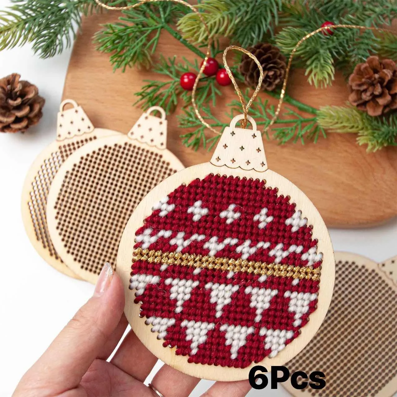 12 stuks Kerst Cross Stitch Ho - Embroidery Xmas Decorations recensie en prijs