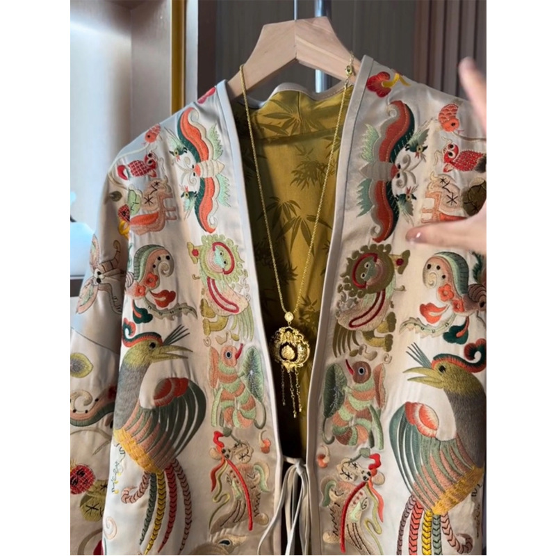 Nieuwe Chinese stijl kimono ve - Embroidery A recensie en prijs