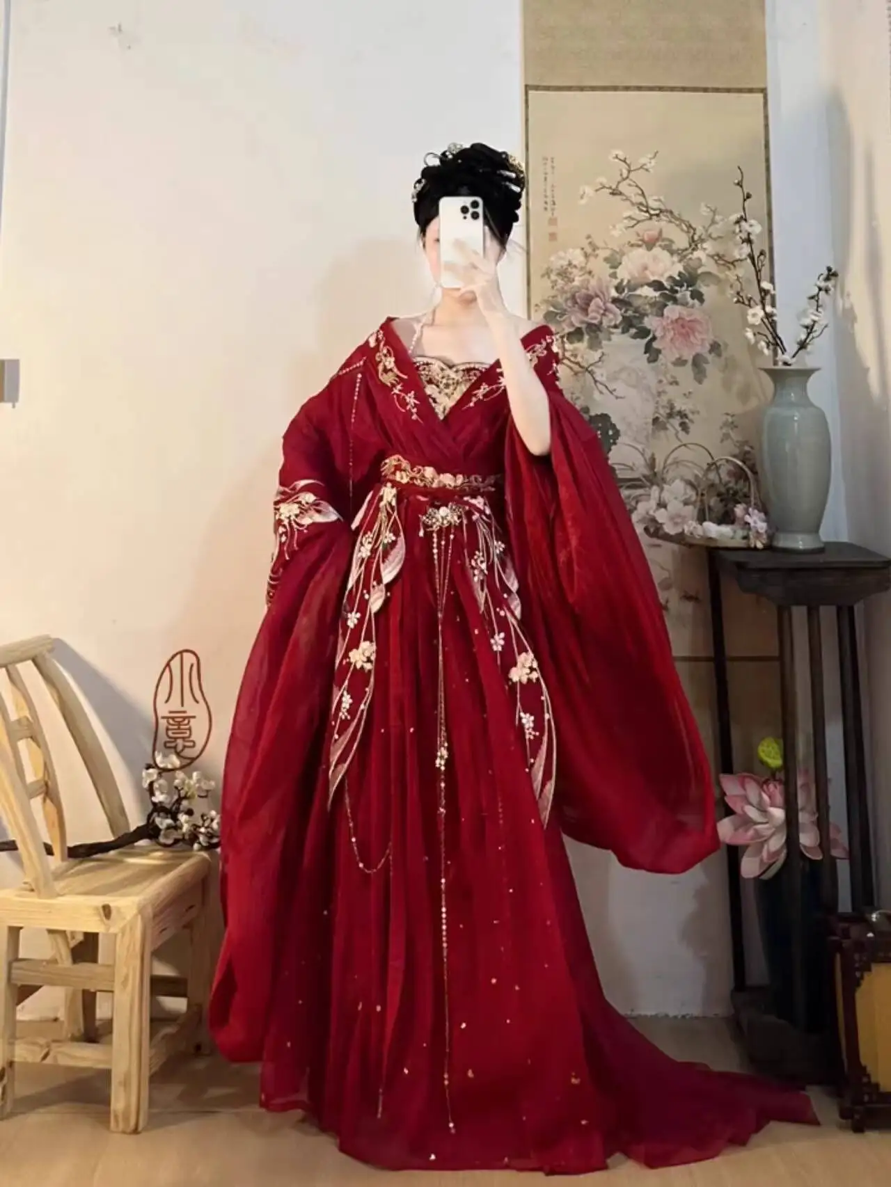 2025 hete Guofeng godin van bl - Embroidery Red recensie en prijs