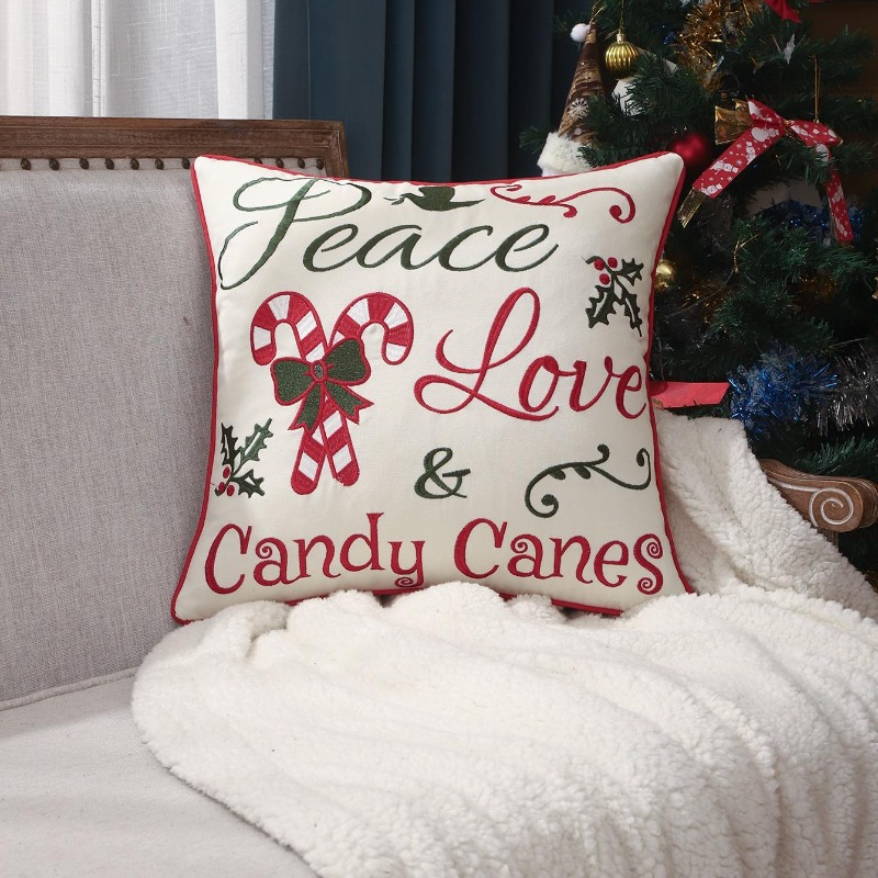 Kerst sierkussenhoes Vrede Lie - Embroidery Xmas Decorations recensie en prijs