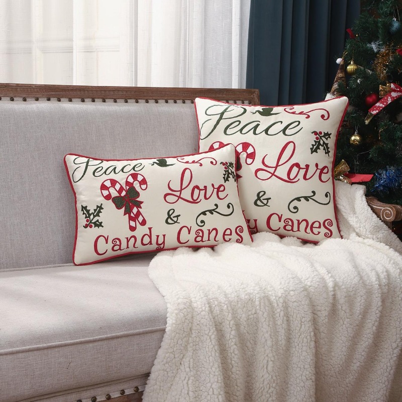 Kerst sierkussenhoes Vrede Lie - Embroidery Xmas Decorations recensie en prijs
