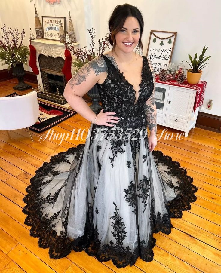 Gothic V-hals Trouwjurken Zwar - Embroidery Gothic recensie en prijs