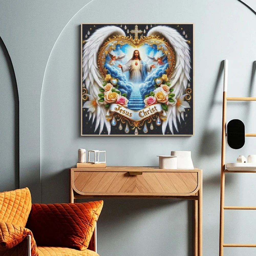 5D DIY diamant schilderij port - Embroidery Jesus recensie en prijs