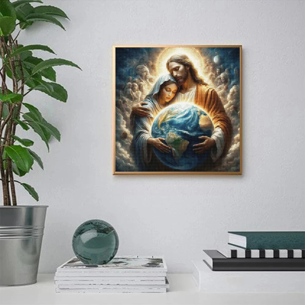 5D DIY diamant schilderij port - Embroidery Jesus recensie en prijs