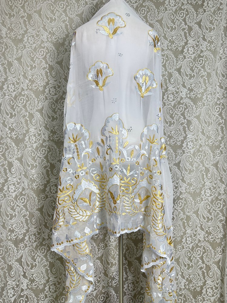 Afrikaanse Moslim Hijab Sjaal  - Embroidery Hijab recensie en prijs