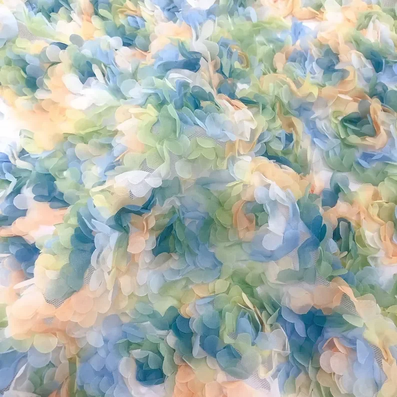 3d chiffon roze bloem kant sto - Embroidery Roses recensie en prijs