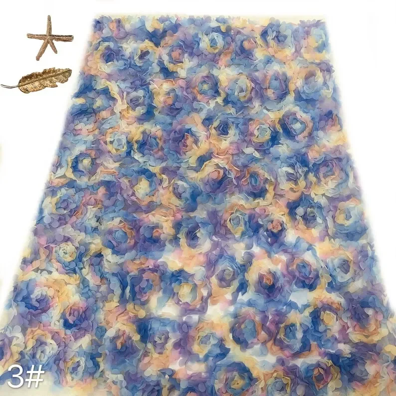 3d chiffon roze bloem kant sto - Embroidery Roses recensie en prijs