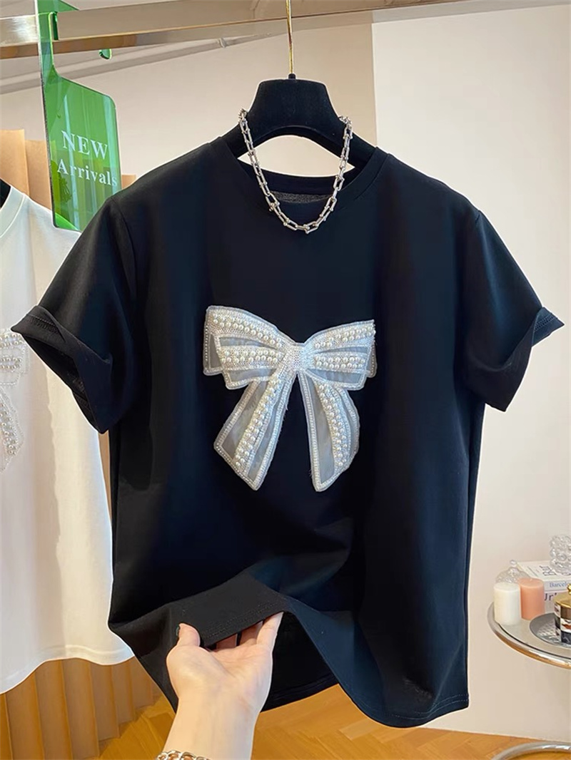   T-shirt met parelknoop en ko - Embroidery Knot recensie en prijs