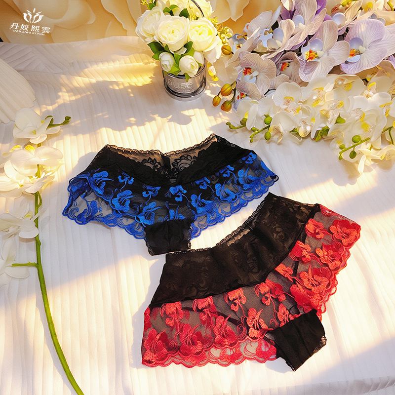 【1pcs】lingerie femme ultra hot - Embroidery Red recensie en prijs