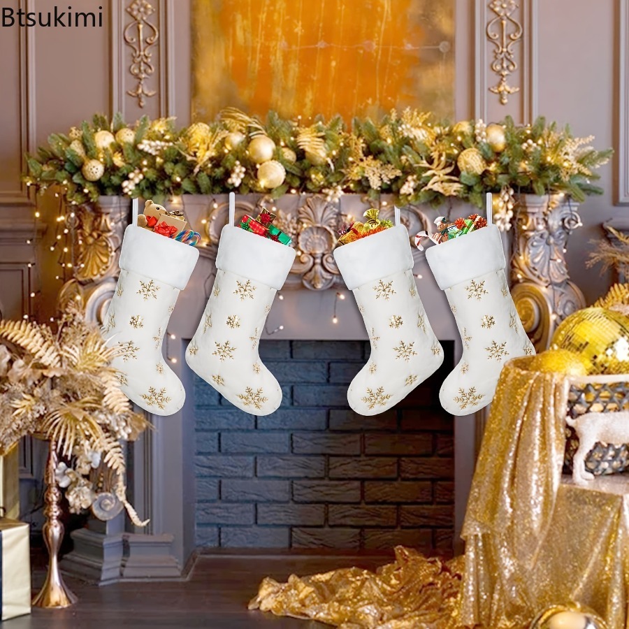 Nieuwe 2026 Witte Pluche Kerst - Embroidery Xmas Decorations recensie en prijs
