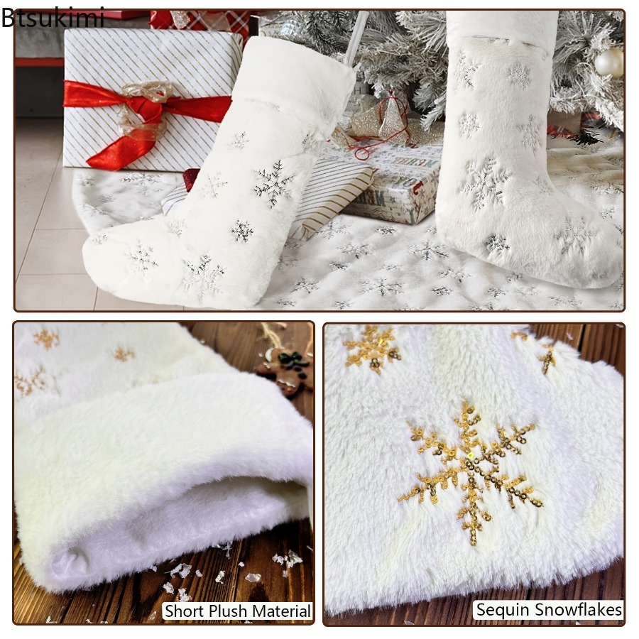 Nieuwe 2026 Witte Pluche Kerst - Embroidery Xmas Decorations recensie en prijs
