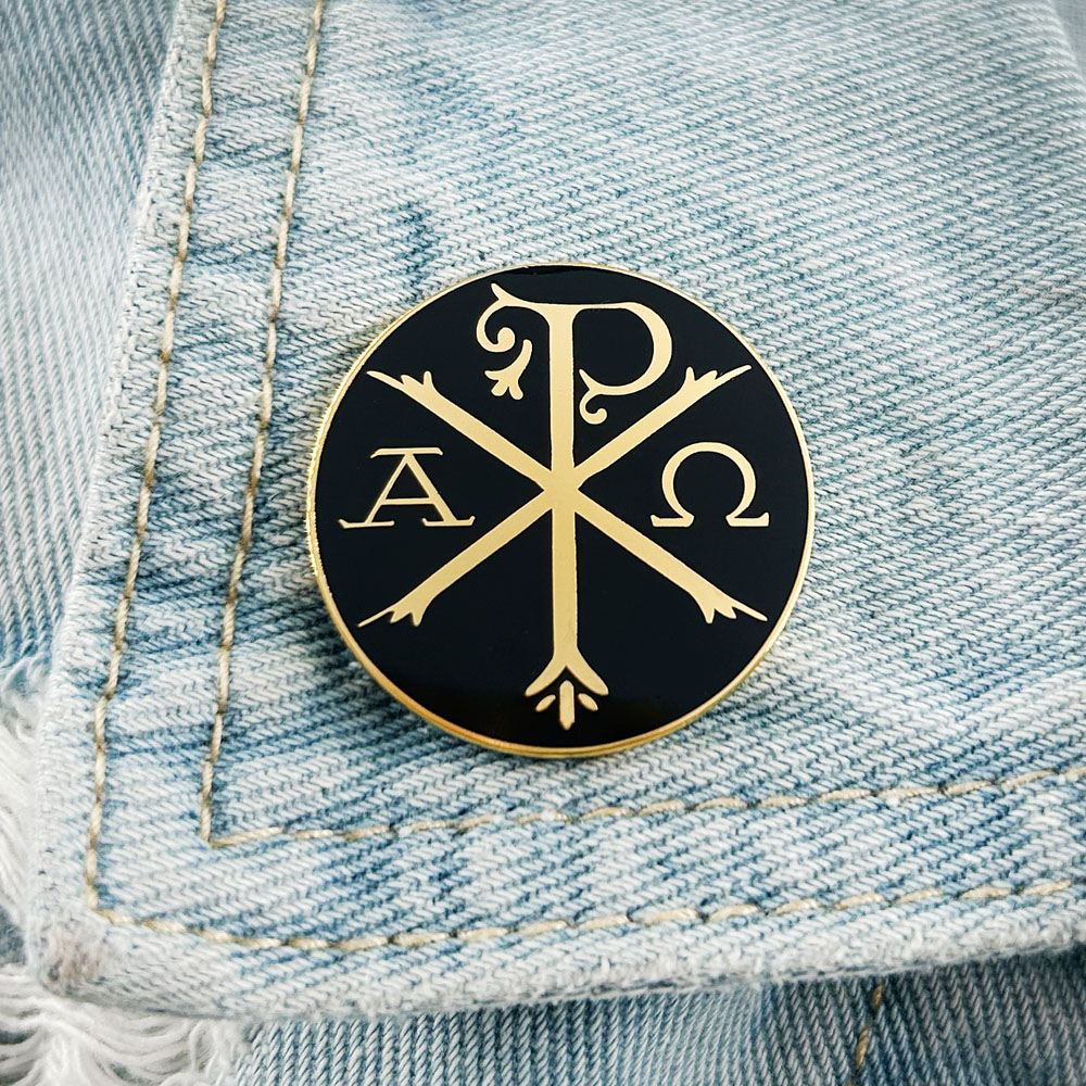 Chi-Rho Symbolen Emaille Pin V - Embroidery Jesus recensie en prijs