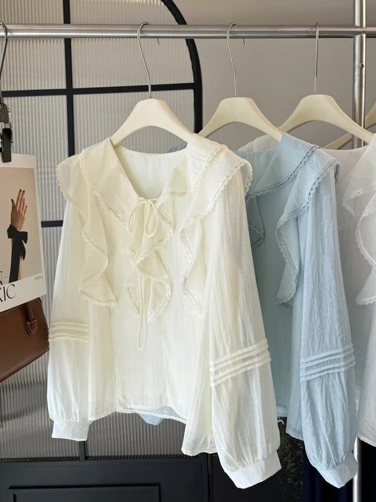 Franse V-hals chique blouse me - Embroidery A recensie en prijs