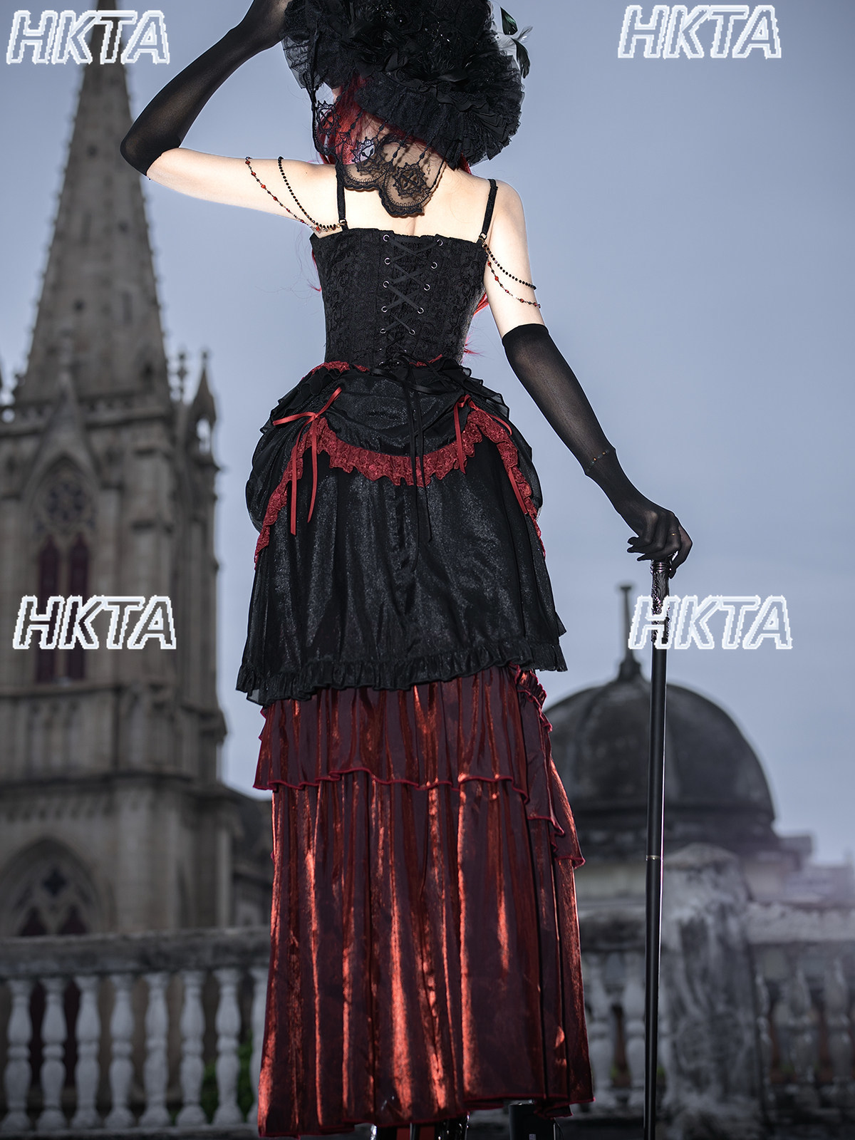 Elegante vintage donkere goth  - Embroidery Gothic recensie en prijs