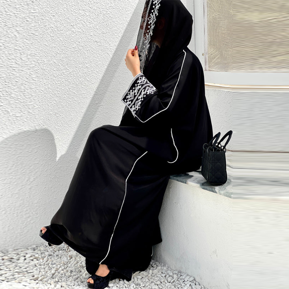 Mode Klassieke Geborduurde Aba - Embroidery Hijab recensie en prijs