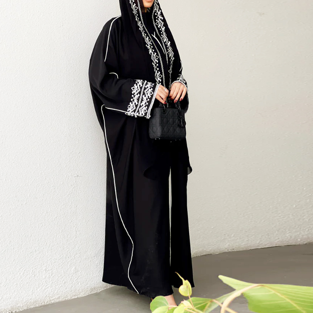 Mode Klassieke Geborduurde Aba - Embroidery Hijab recensie en prijs