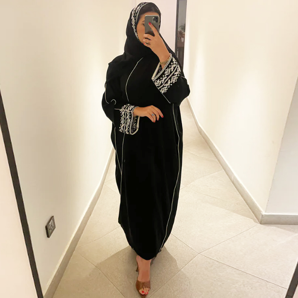Mode Klassieke Geborduurde Aba - Embroidery Hijab recensie en prijs