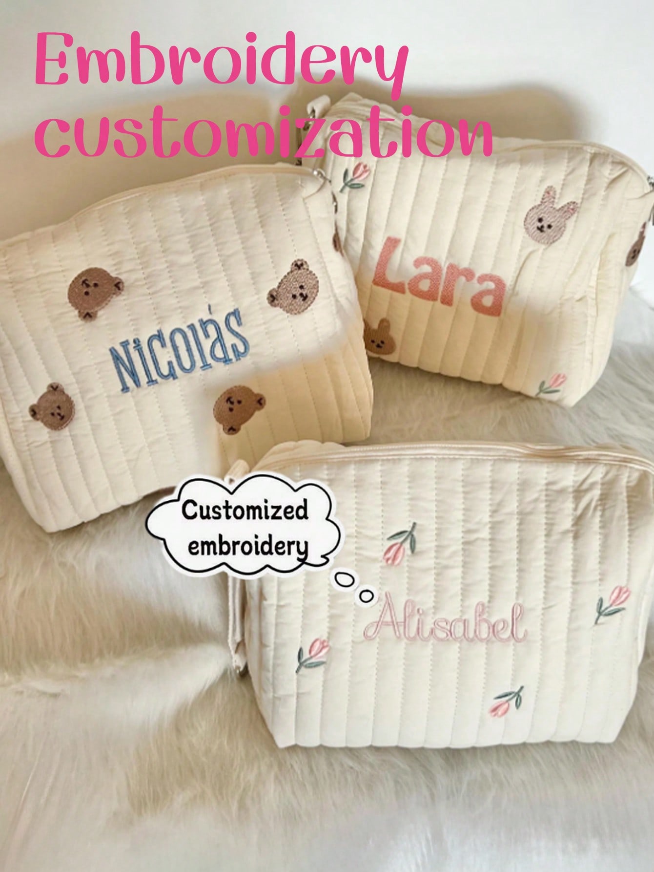 Aangepaste naam borduurwerk ba - Embroidery Names recensie en prijs
