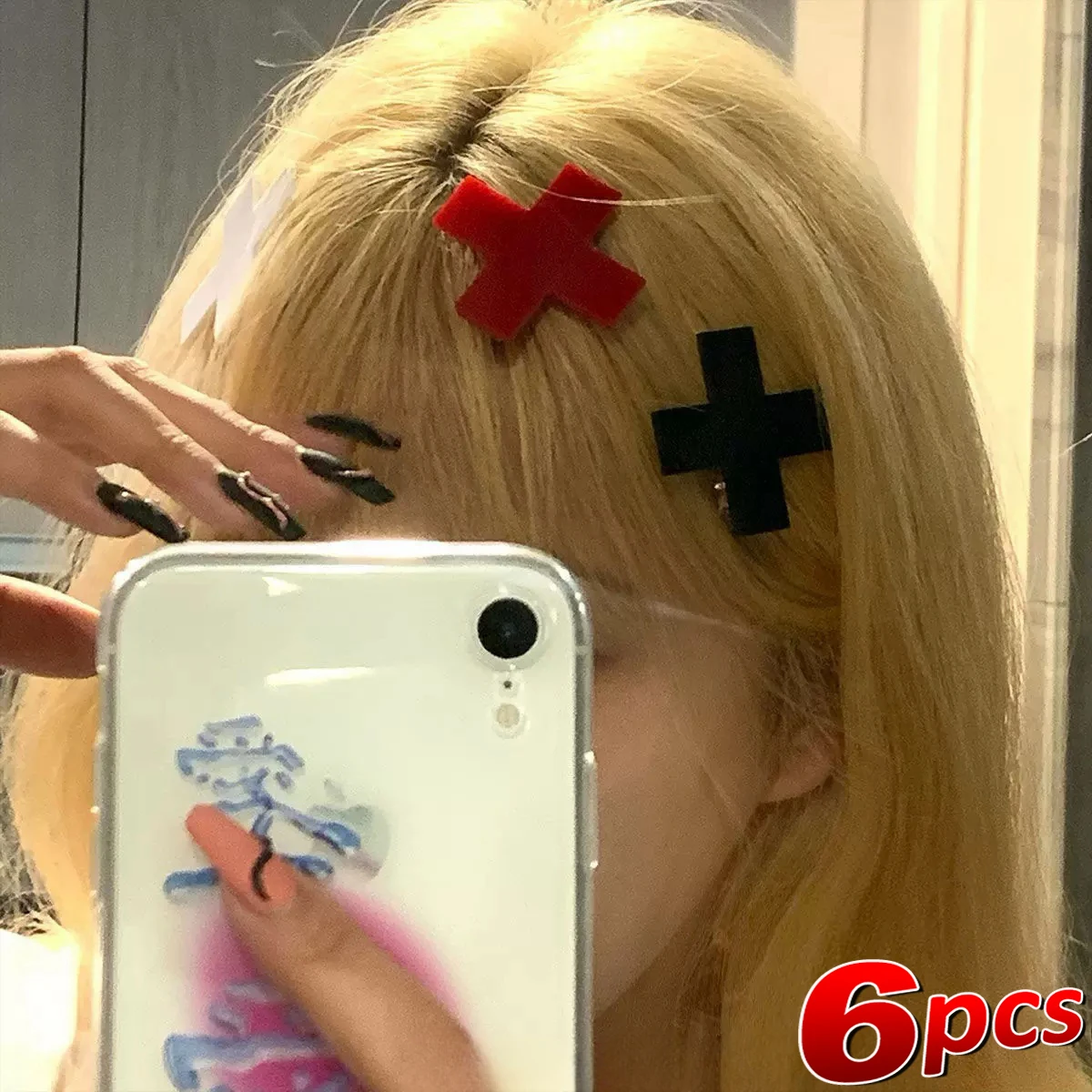 Y 2K Rood Kruis Haarclip Punk  - Embroidery Gothic recensie en prijs